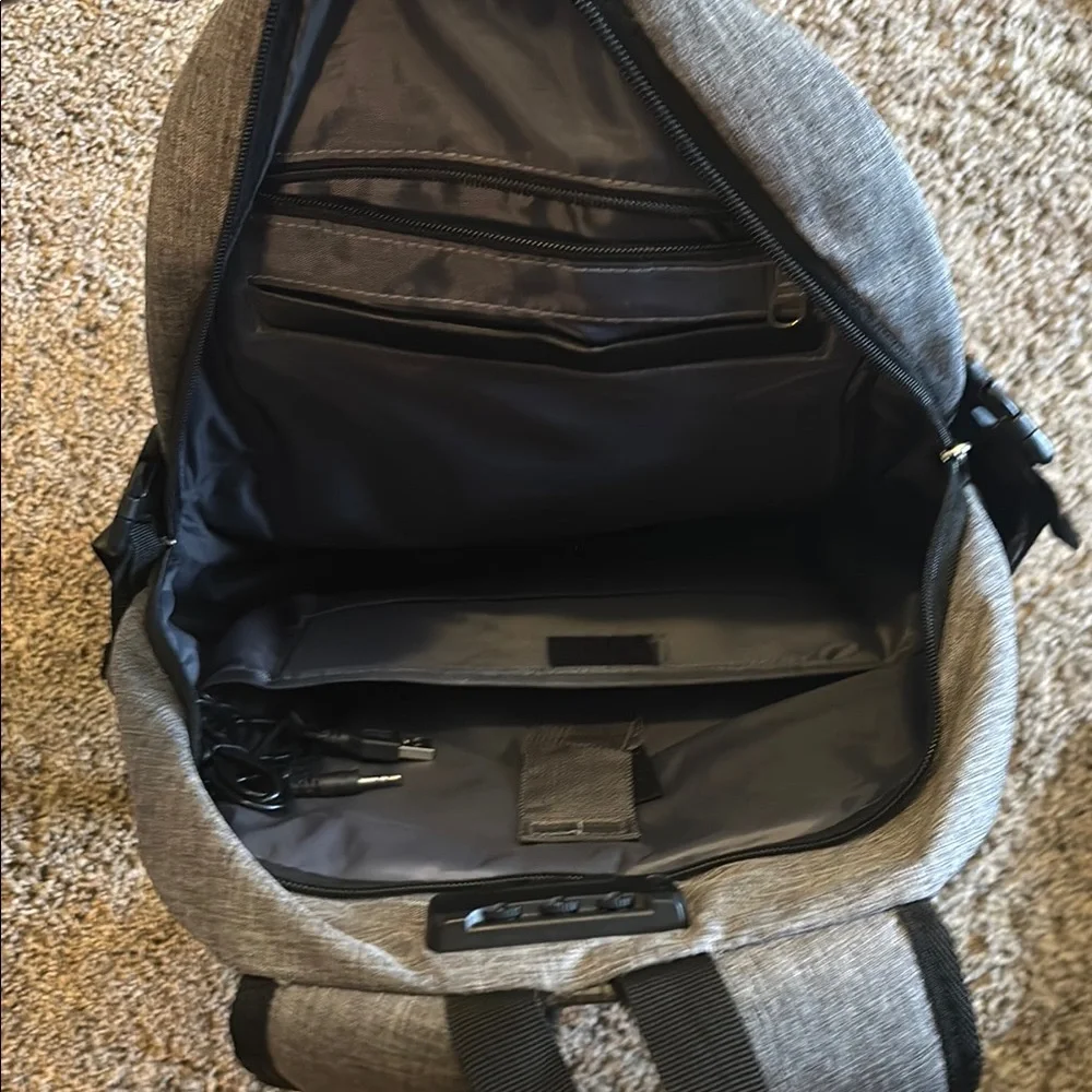 Gray Laptop Backpack for Men